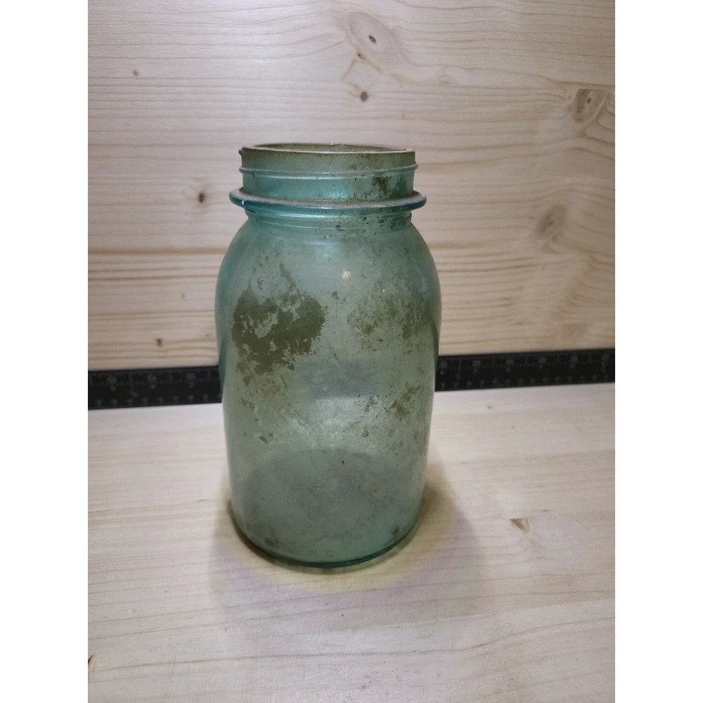 Blue Ball Perfect Mason 4 Jar - Right Out Of The Barn Floor!